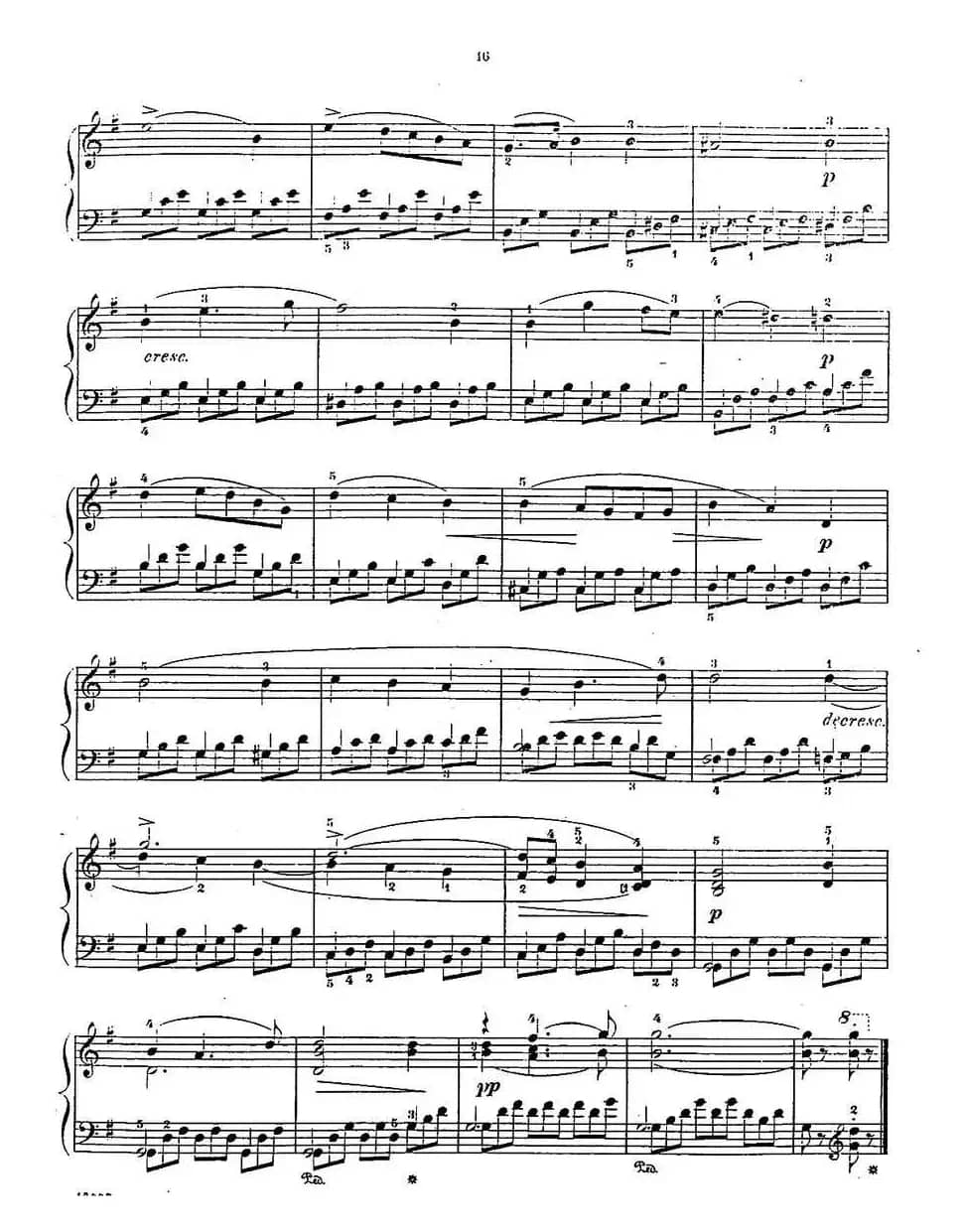 Album f the Young Op·62（7· 无词歌 Song Without Wds，G大调）