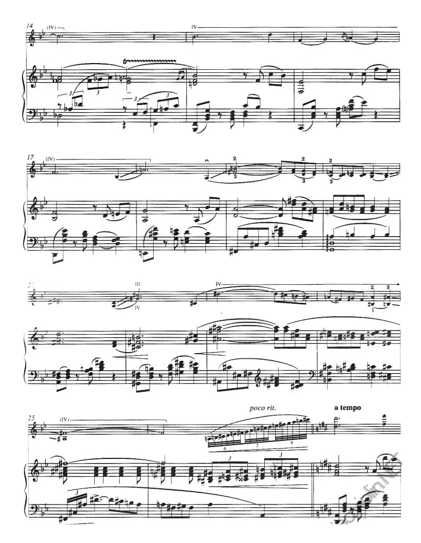 贝丝,你现在是我的爱人——选自《波吉与贝丝》(Bess,You Is My Woman Now、from Porgy and Bess、小提琴+钢琴伴奏)