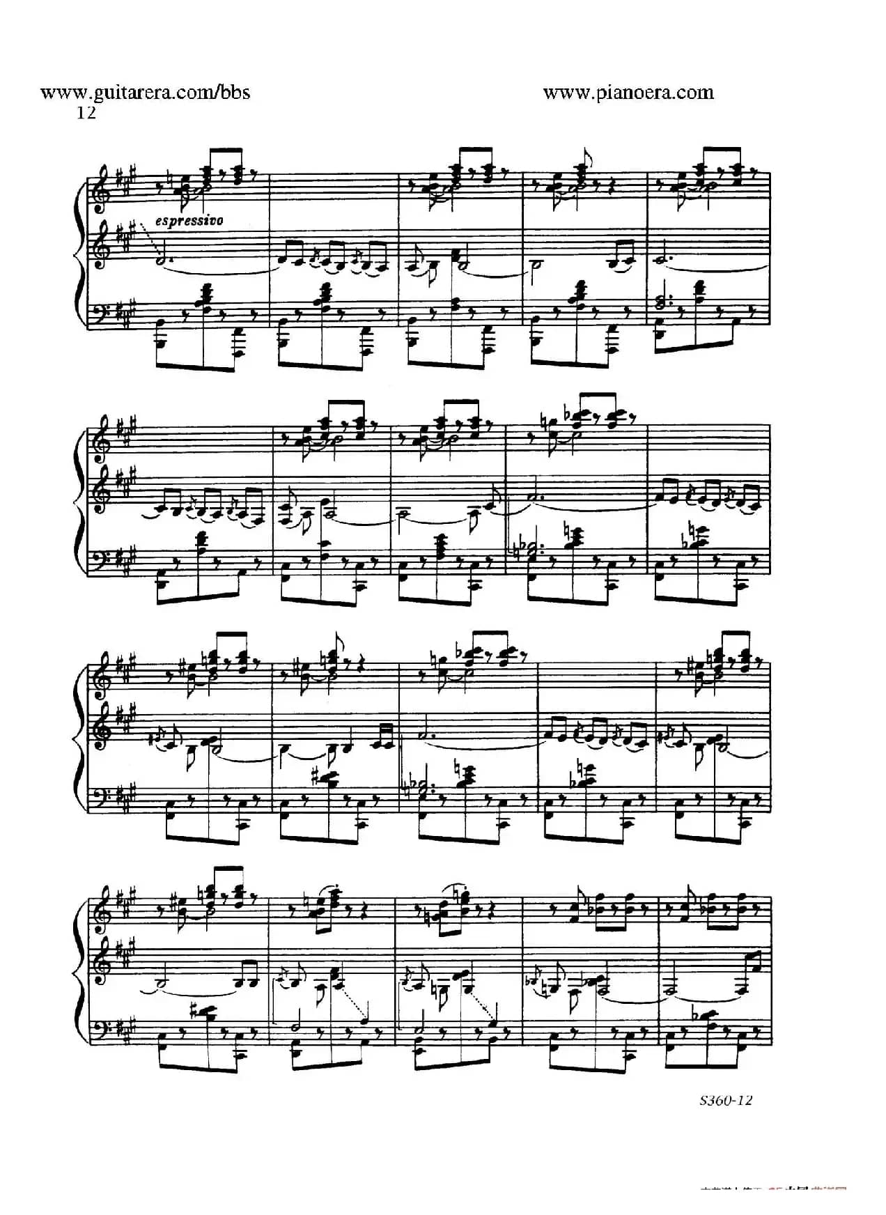 Fourth Piano Sonata S.360（第四钢琴奏鸣曲）