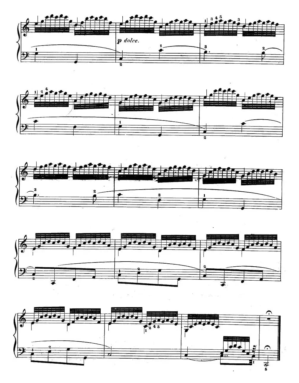 《车尔尼钢琴手指灵巧初步练习曲》OP.636-1