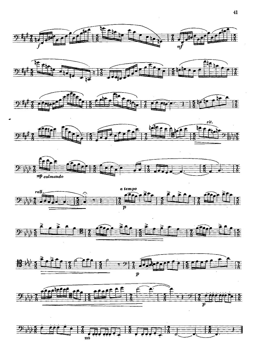 大管高级练习曲 第二部分 节奏练习（6）