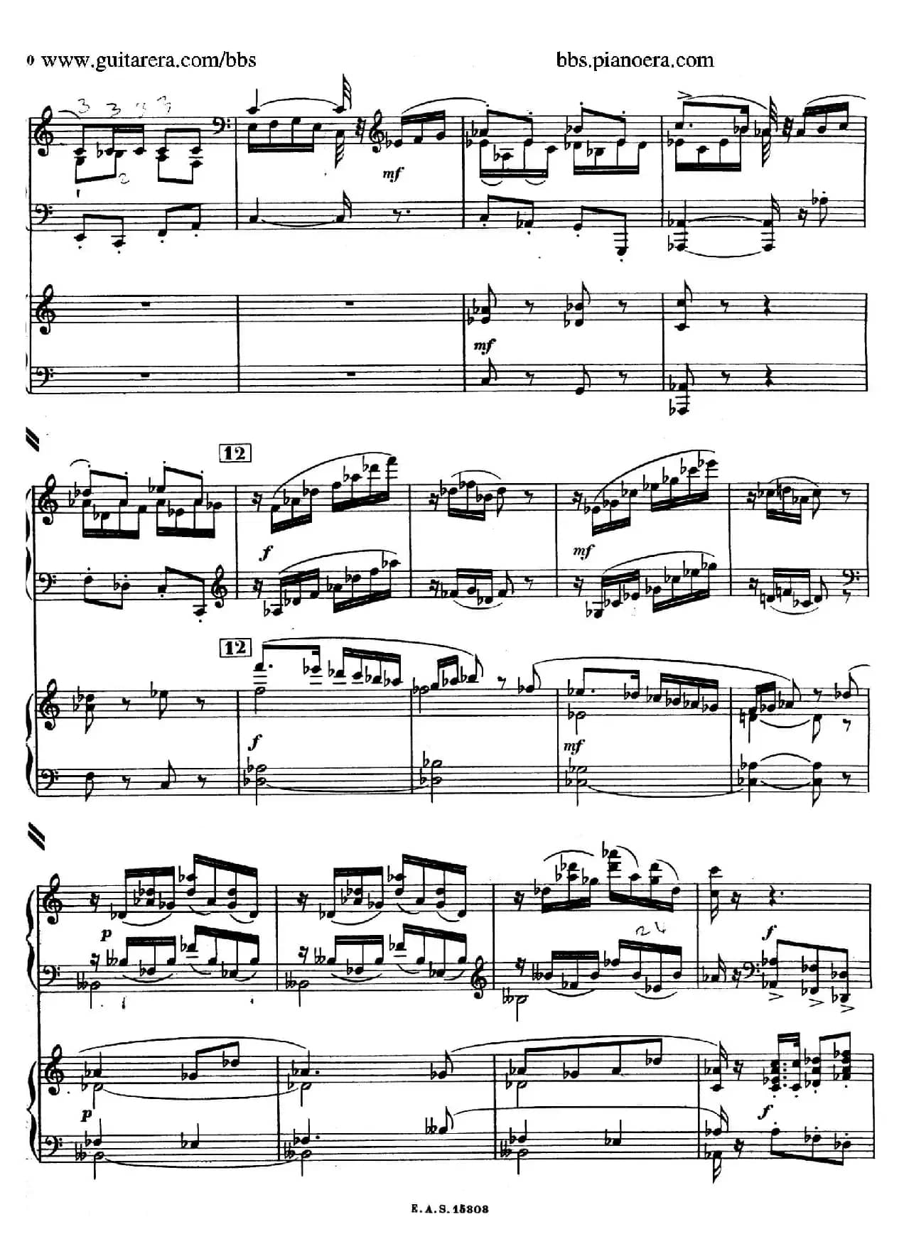 Piano Concerto in c-sharp Minor （升c小调钢琴协奏曲·第一乐章）