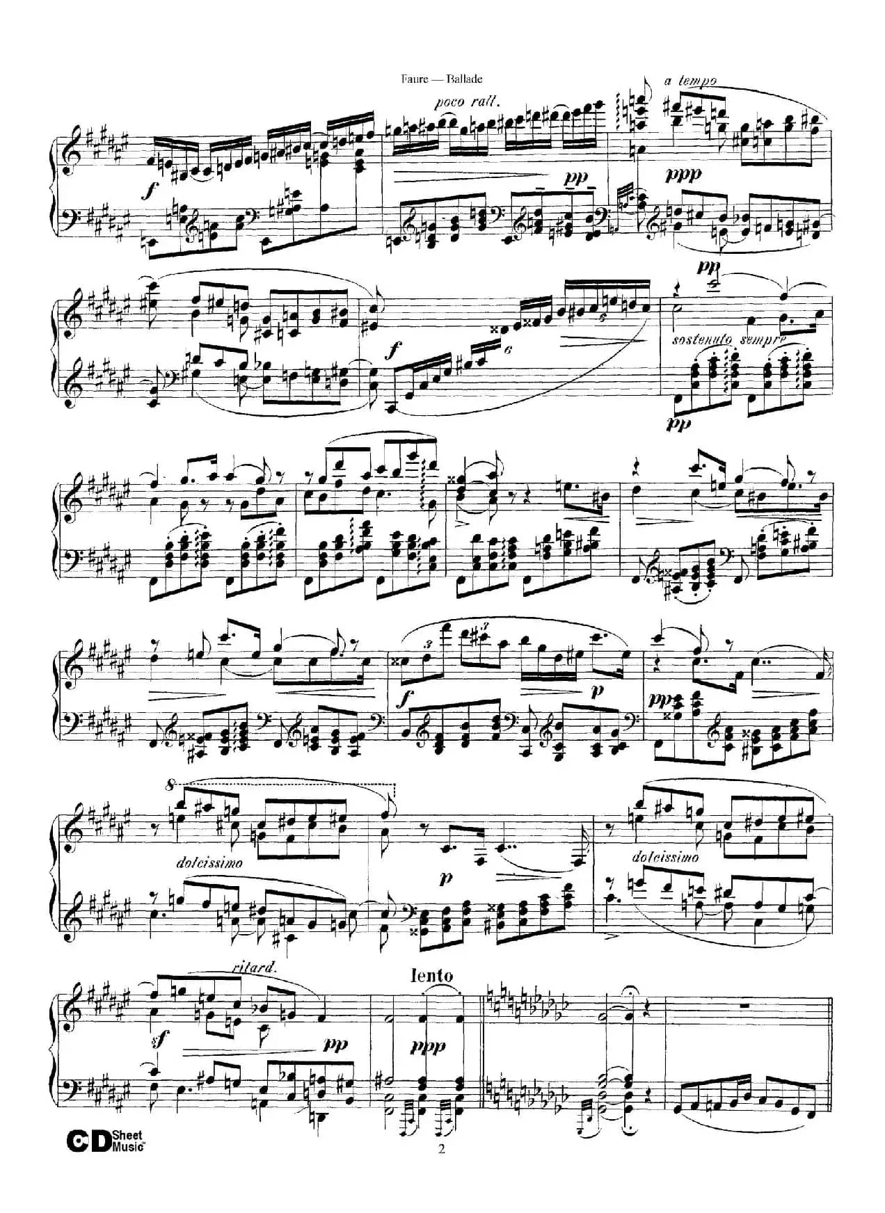 Ballade Op.19（叙事曲）