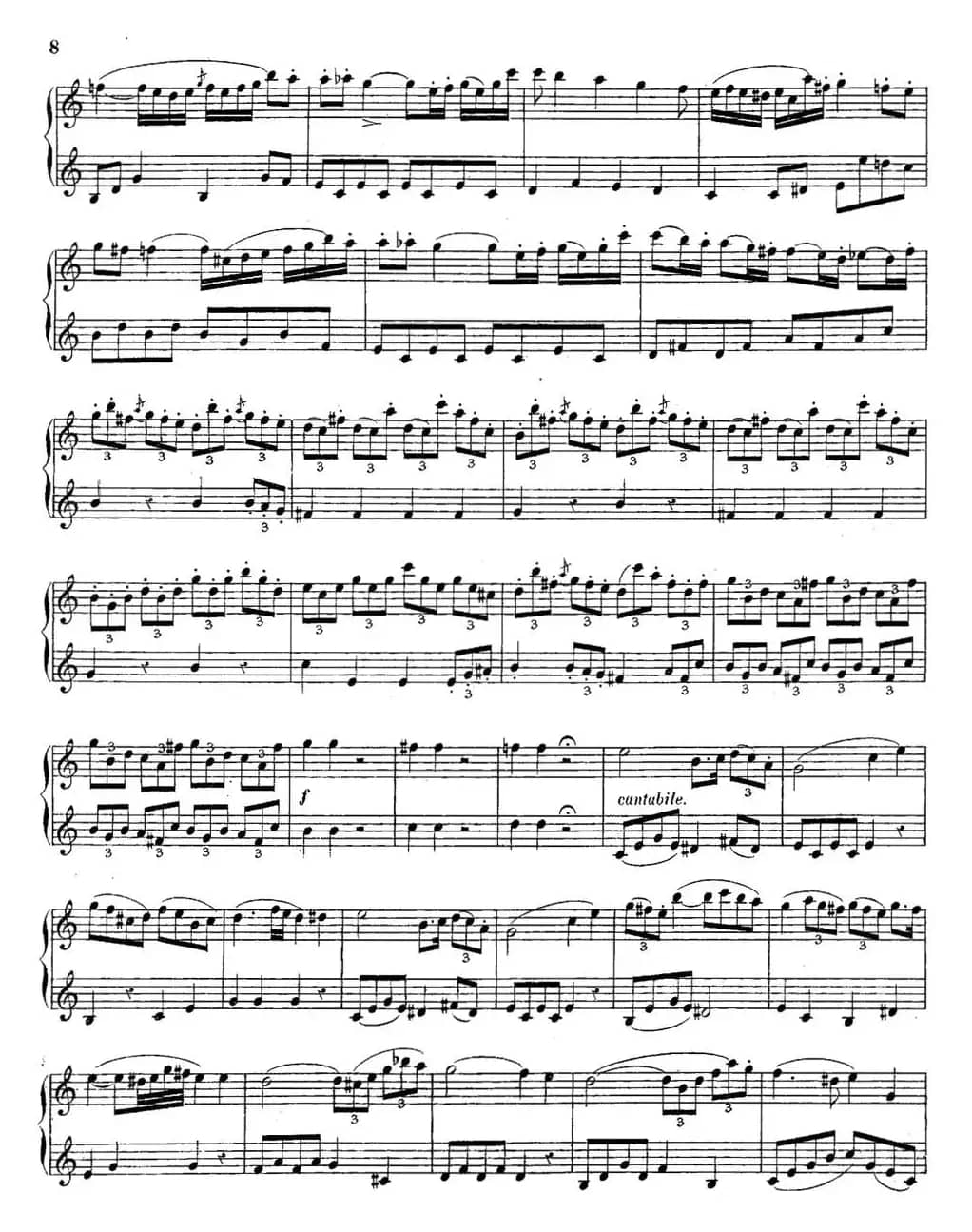 H·Klose二重奏练习曲（No.4）