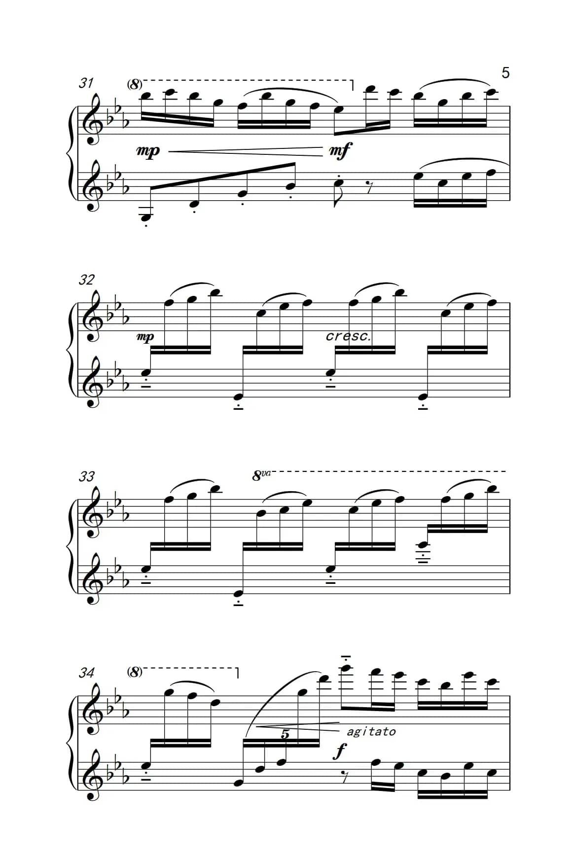 第九级3.旱天雷（中央音乐学院 钢琴（业余）考级教程 7-9级）