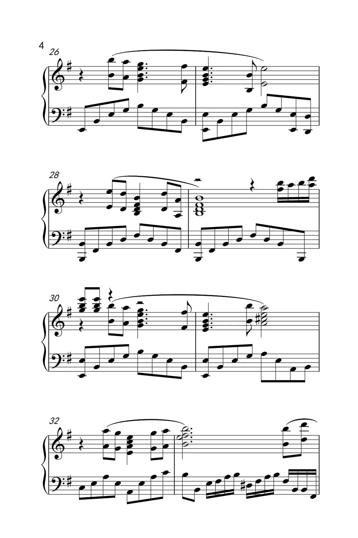 铁血丹心（《弹吧音教》制谱版）