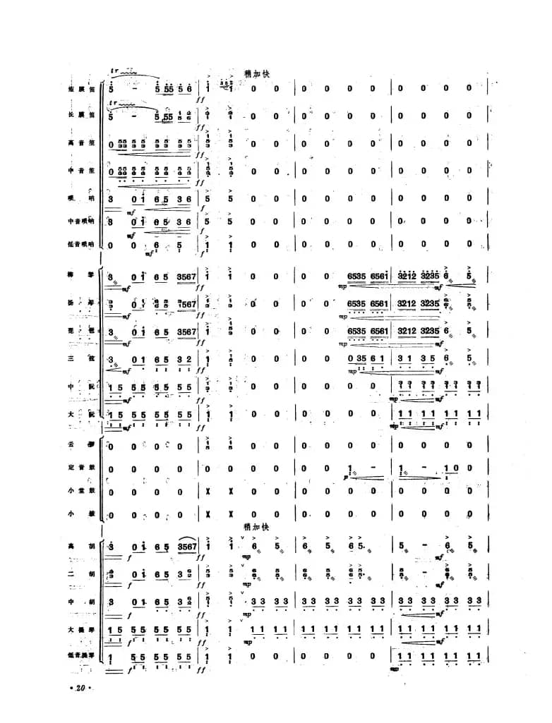 下山虎 （民族管弦乐总谱）