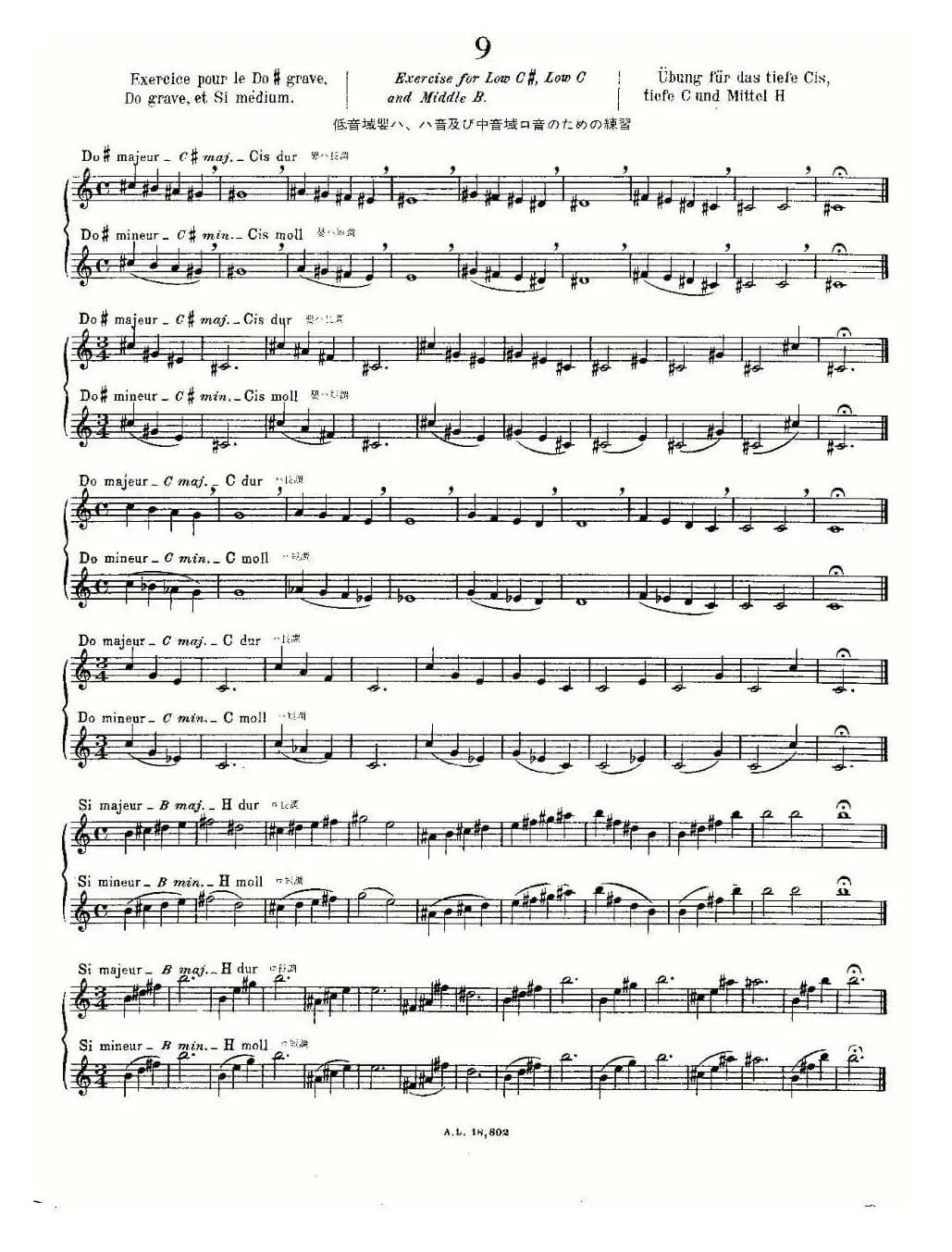 初级练习之9（Alphonse Ludec - Debutant Flutiste）