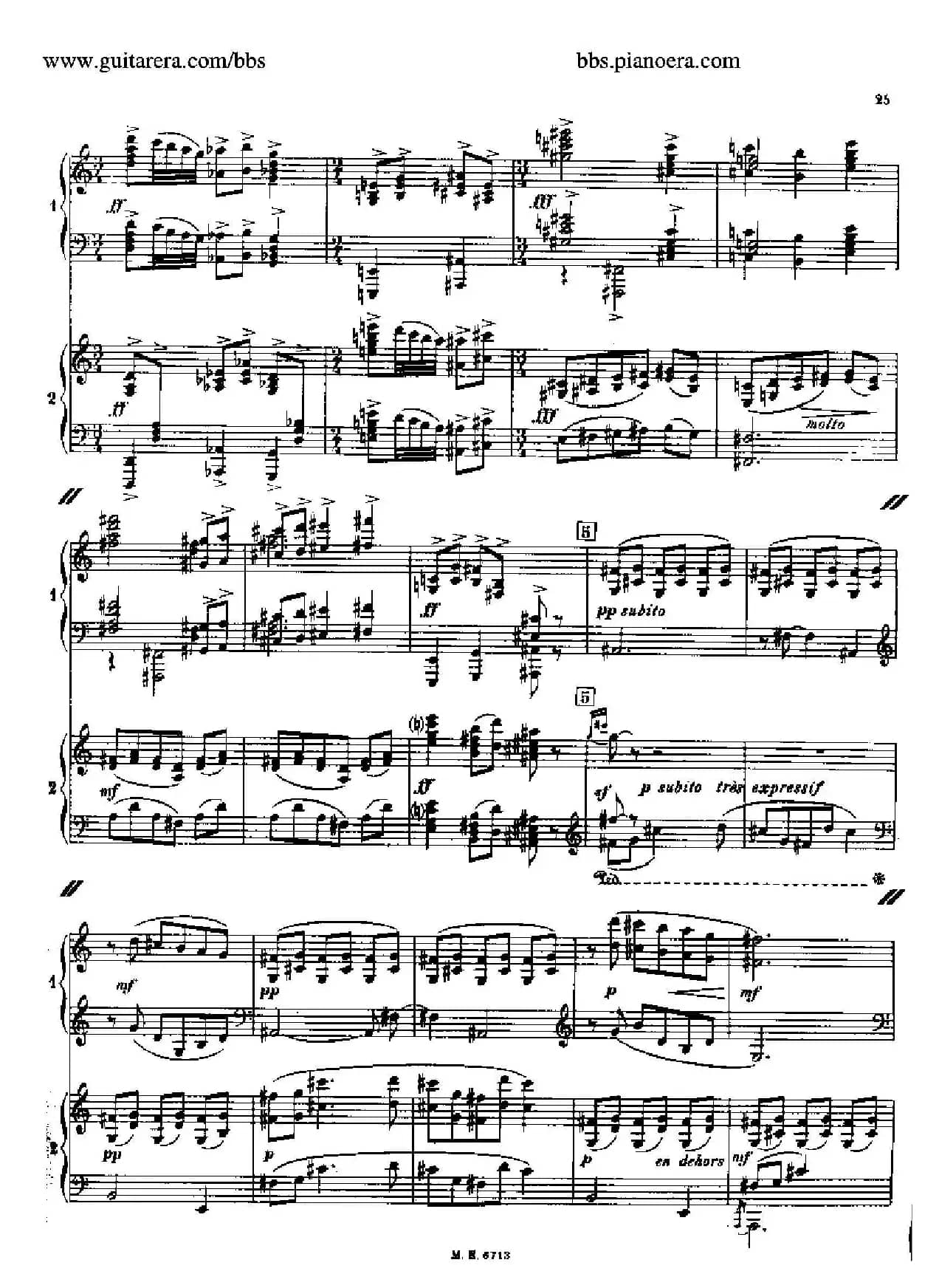 Sonata for Two Pianos（双钢琴奏鸣曲）