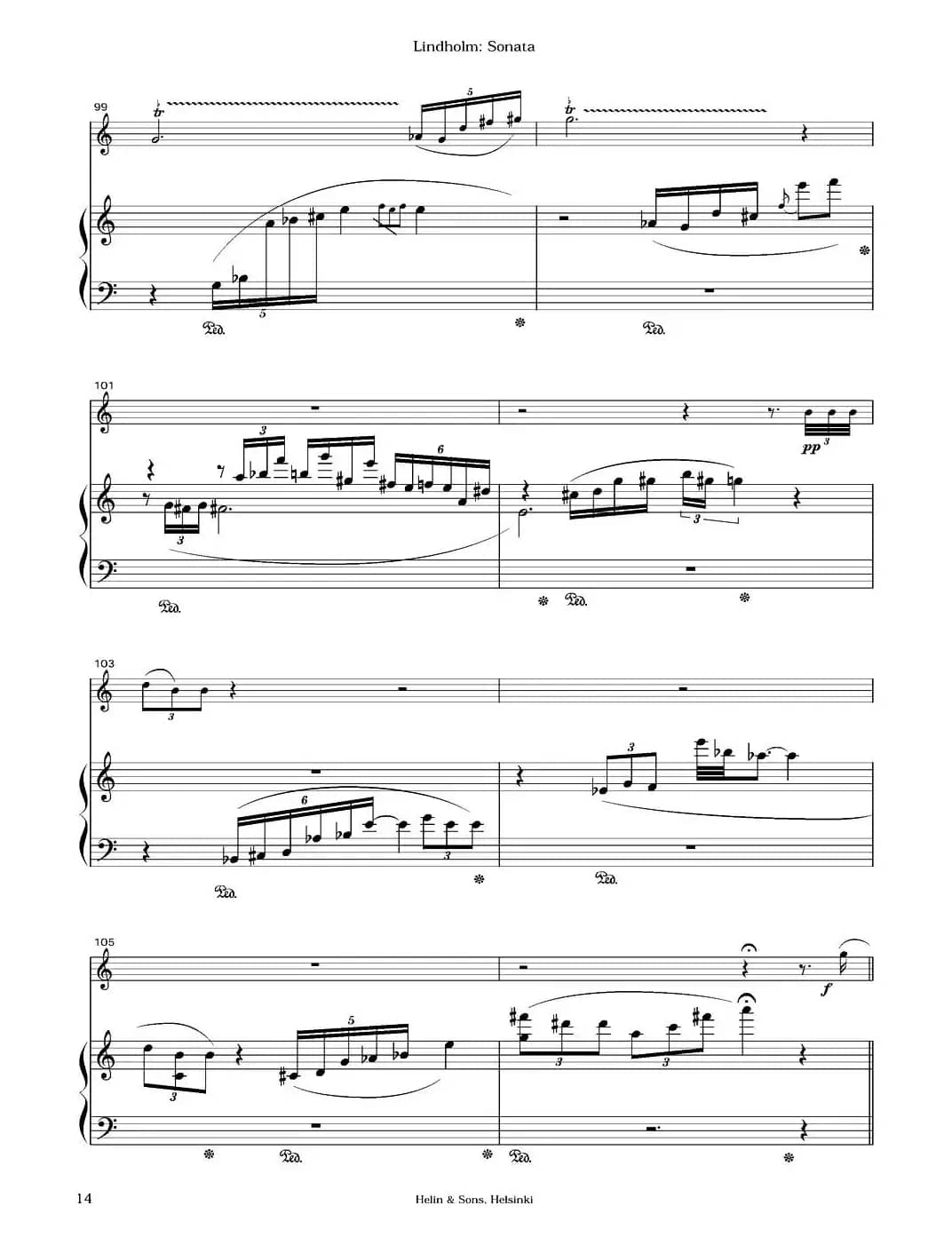 Sonata（长笛+钢琴）