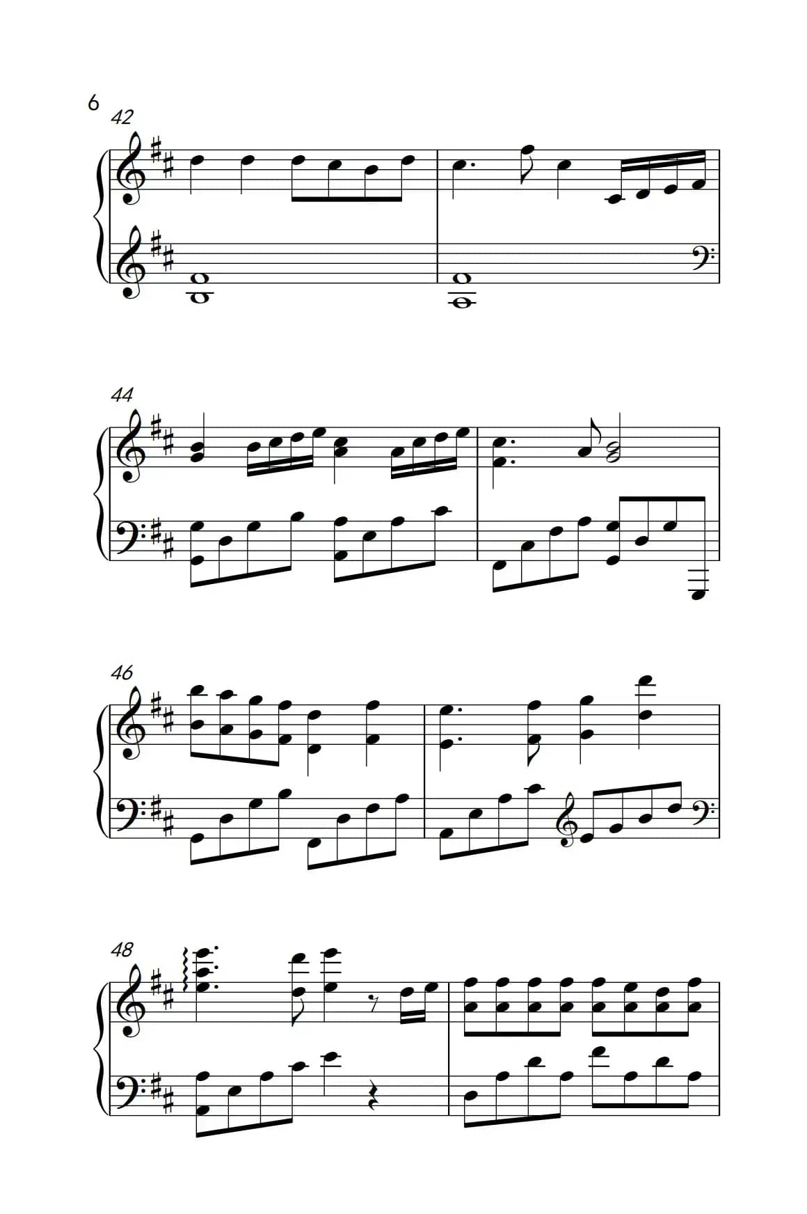 和你一样（《弹吧音教》制谱版）