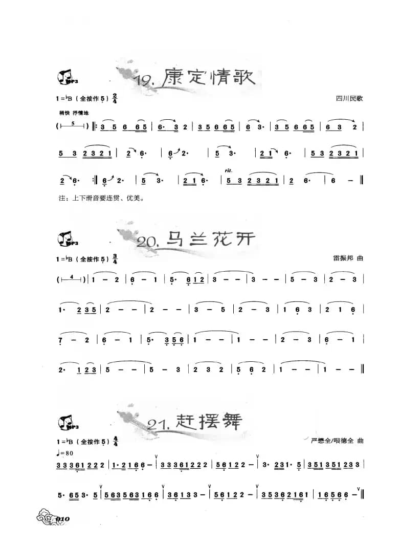 葫芦丝曲精选：康定情歌 马兰花开 赶摆舞
