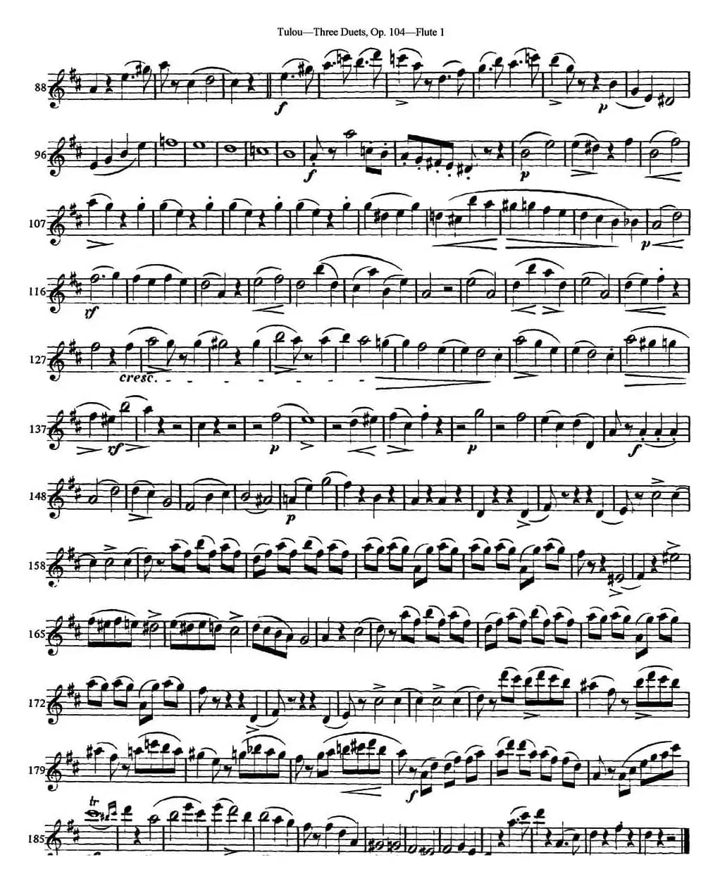 图露三首长笛简易重奏曲Op.104（Flute 1）（NO.2）