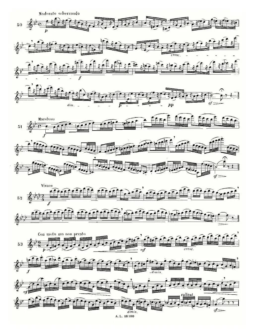 简易音阶练习100首之50-66（moyse - 100 studies after cramer）