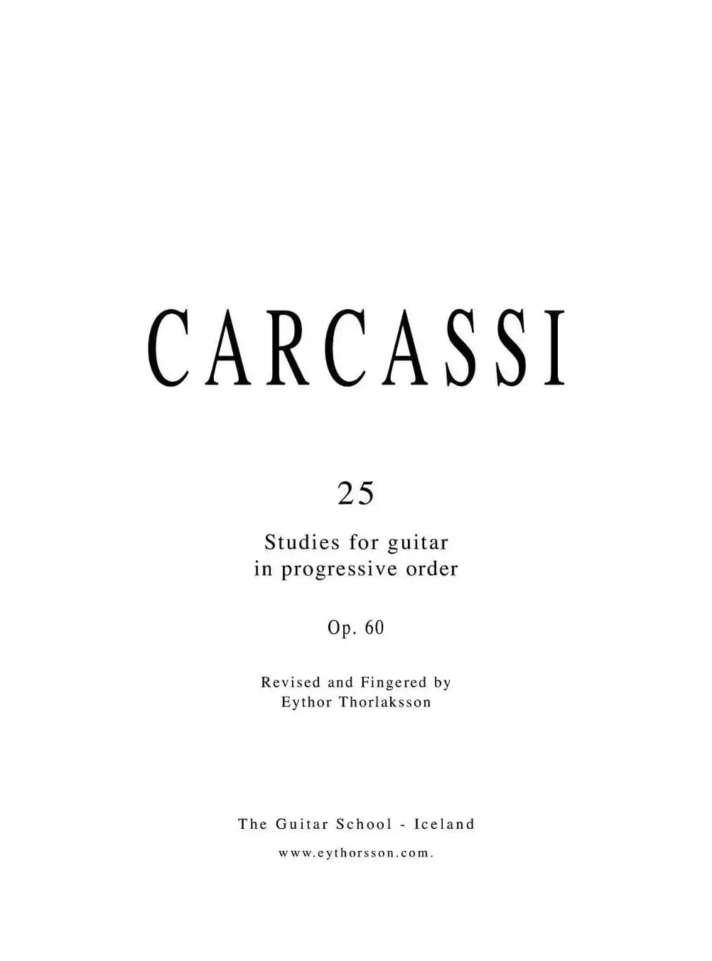 卡尔卡席25首练习曲之6——10