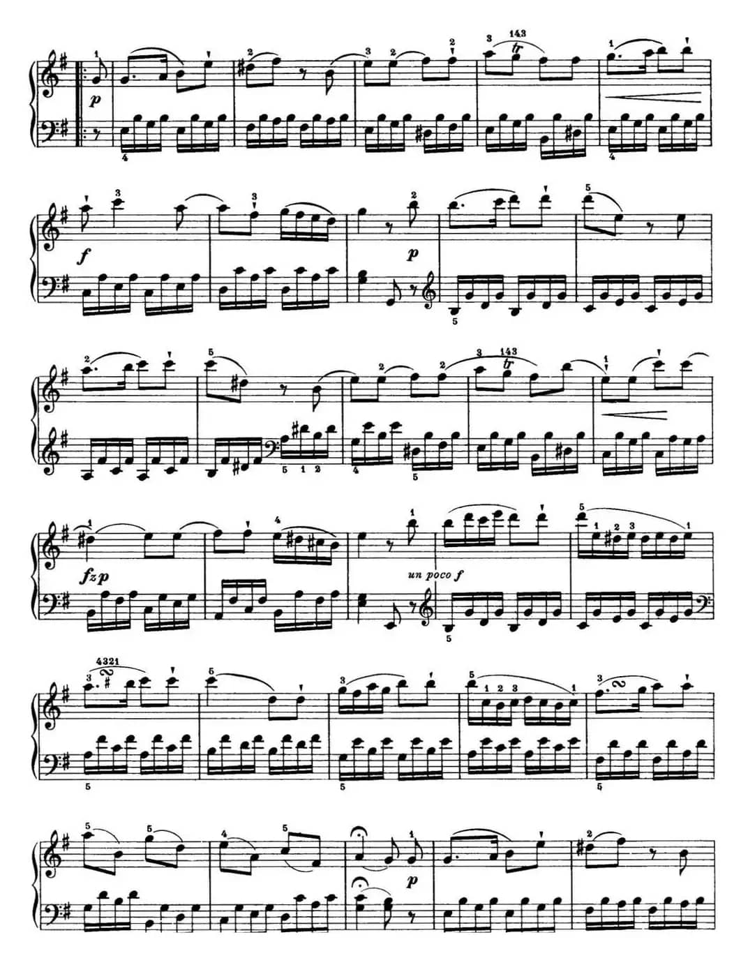 海顿 钢琴奏鸣曲 Hob XVI 34 in E minor