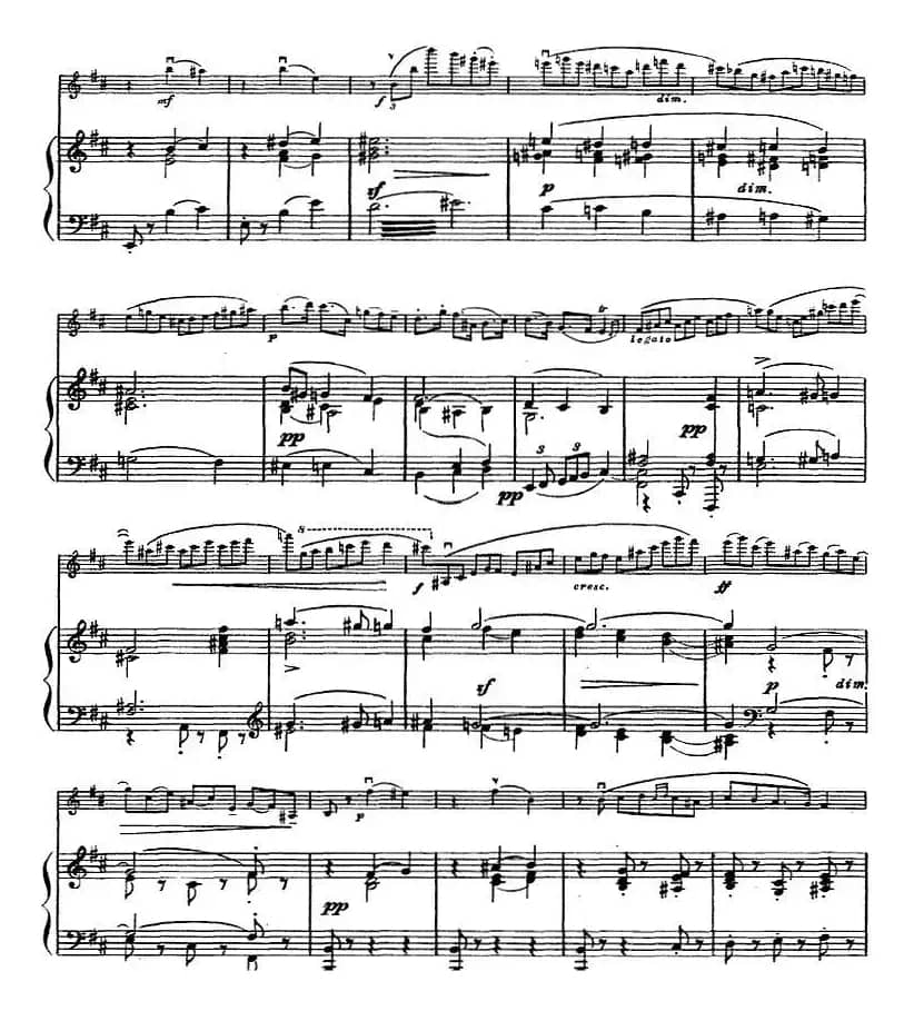 伊萨伊作品集：Mazurka No.3，Op.11（小提琴+钢琴伴奏）