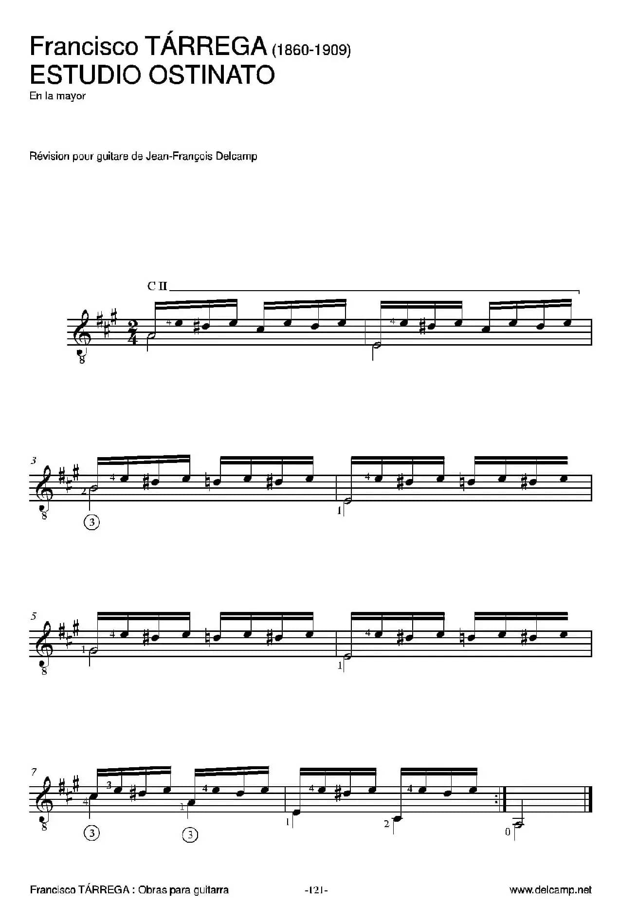 《塔雷加作品全集》第7部分（古典吉他）