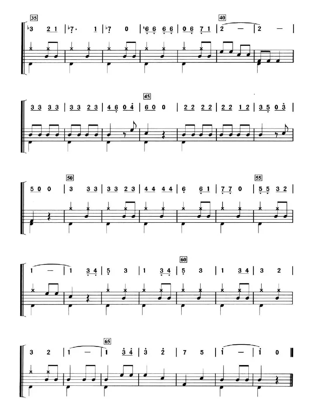 花仙子之歌（架子鼓、简谱+鼓谱）