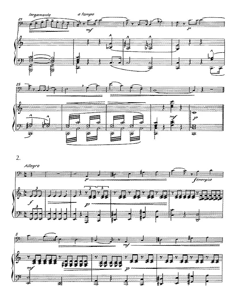 根据朱塞佩·孔科涅作品改编的四首旋律练习曲（长号+钢琴伴奏）