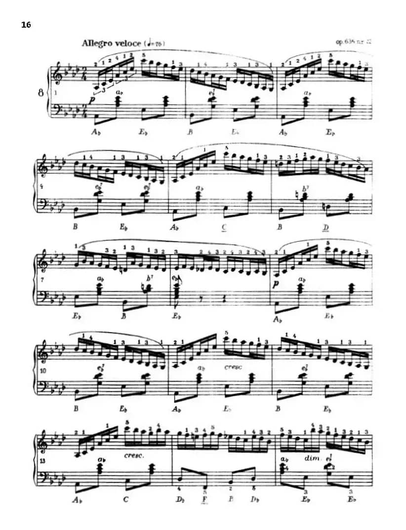 《车尔尼手风琴练习曲集》第Ⅲ册（P1—25）