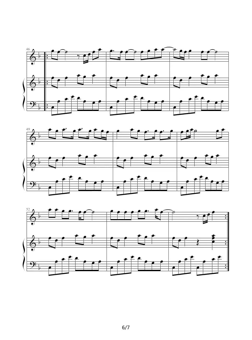 天使（钢琴伴奏谱）