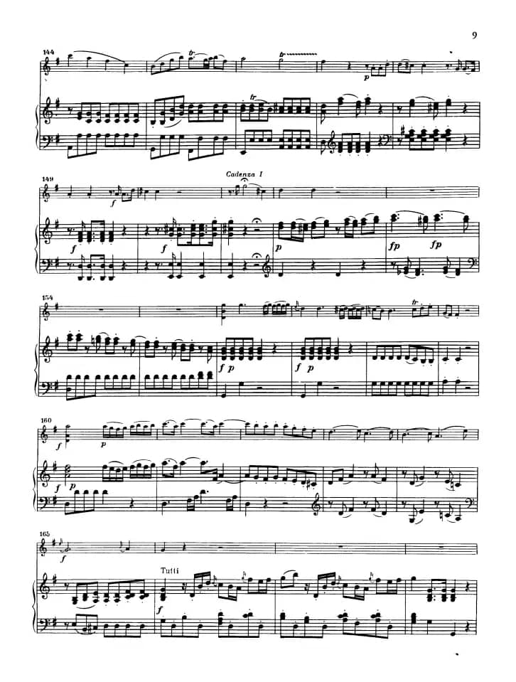 第三协奏曲第一乐章 G大调 Op.216（小提琴和钢琴）