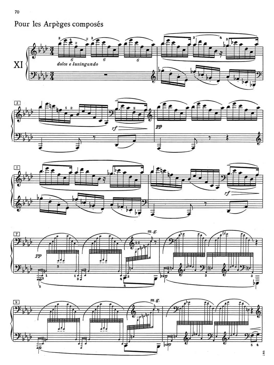 德彪西12首钢琴练习曲（11 琶音练习v1.0 arpèges composés）