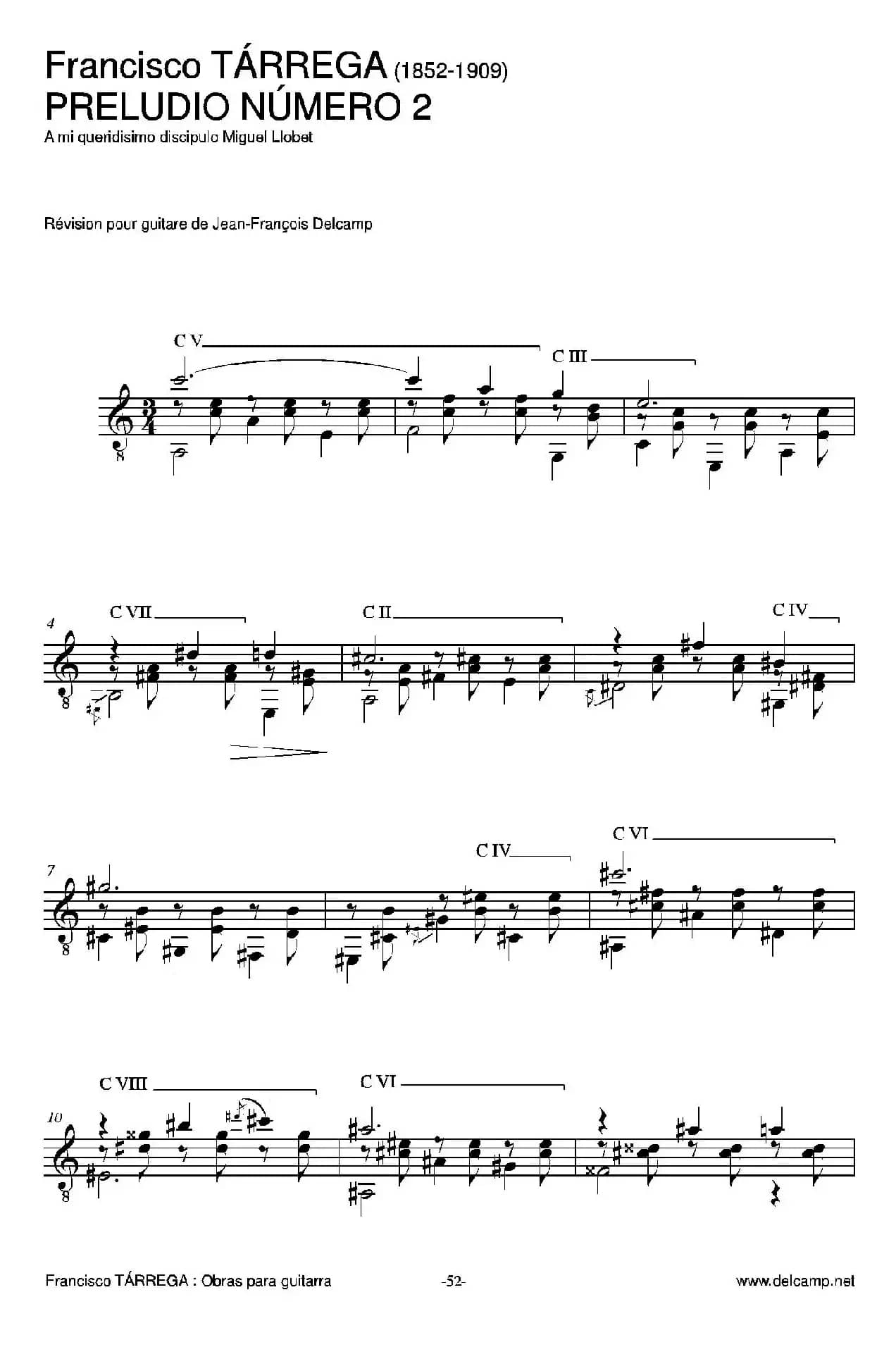 《塔雷加作品全集》第4部分（古典吉他）