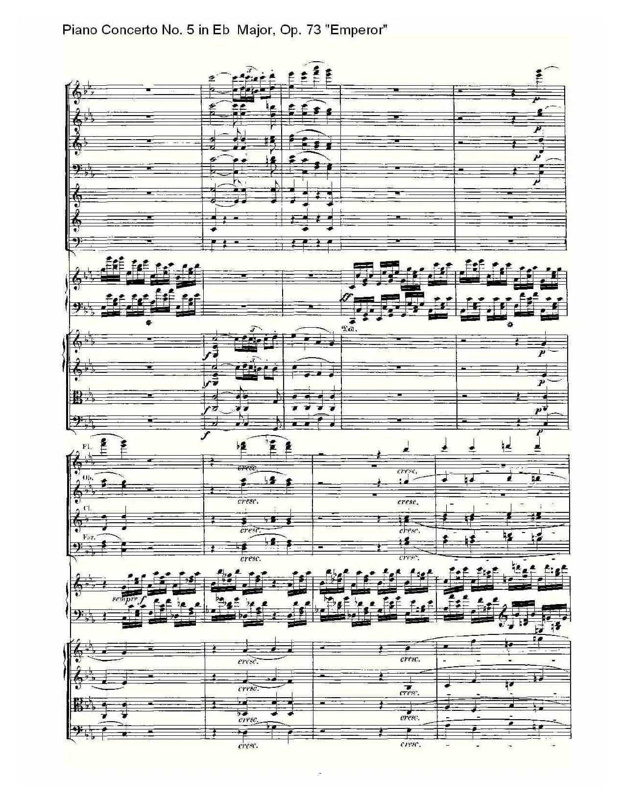Eb大调钢琴第五协奏曲 Op.73“皇帝” 第一乐章（二）