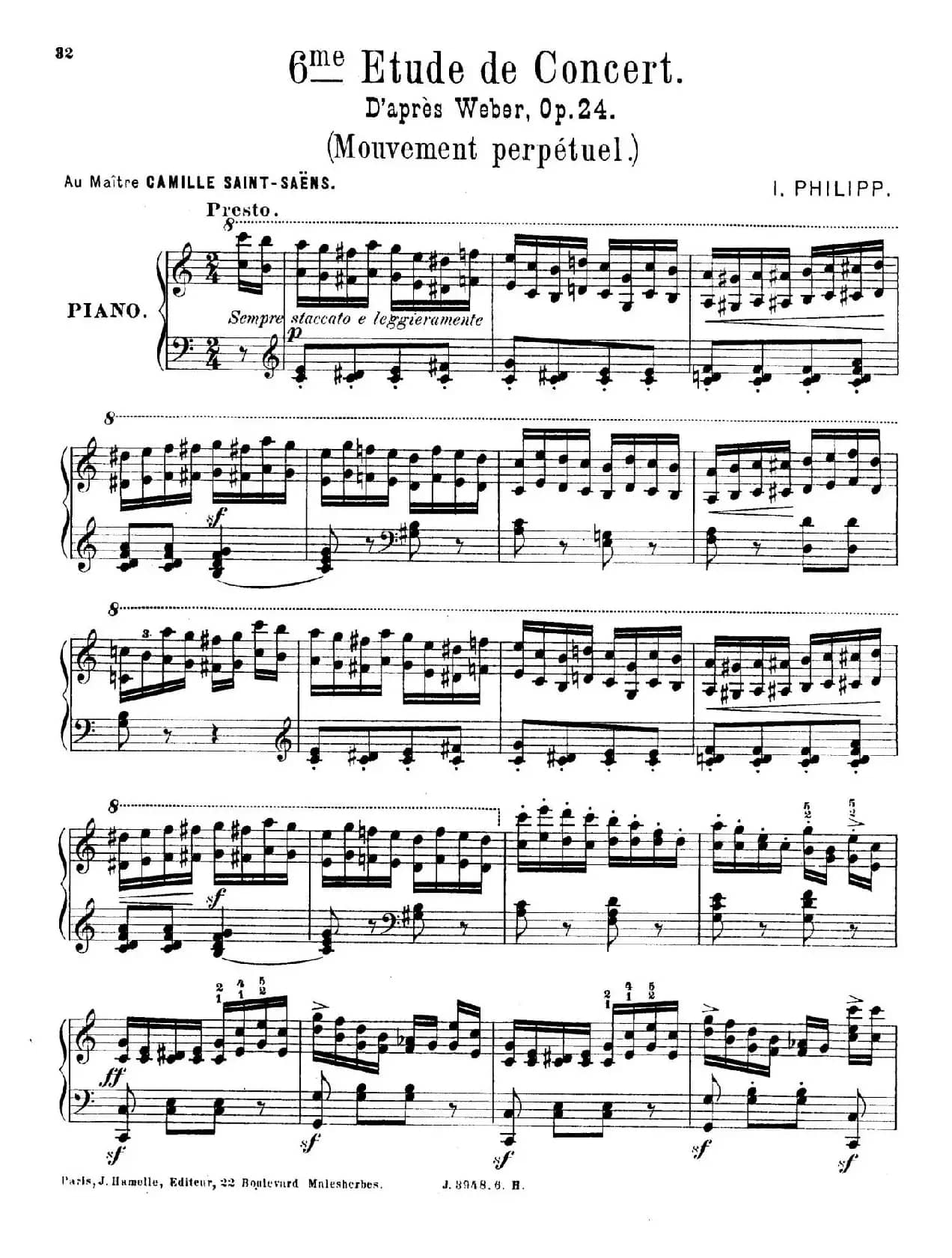 6 Etudes de Concert（6首音乐会练习曲·6）