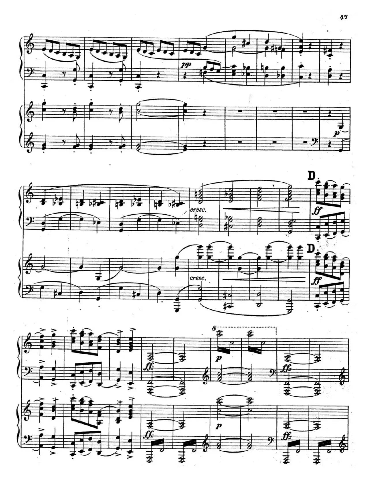 Symphony No.4 in e Minor Op.98（e小调第四交响曲·双钢琴）