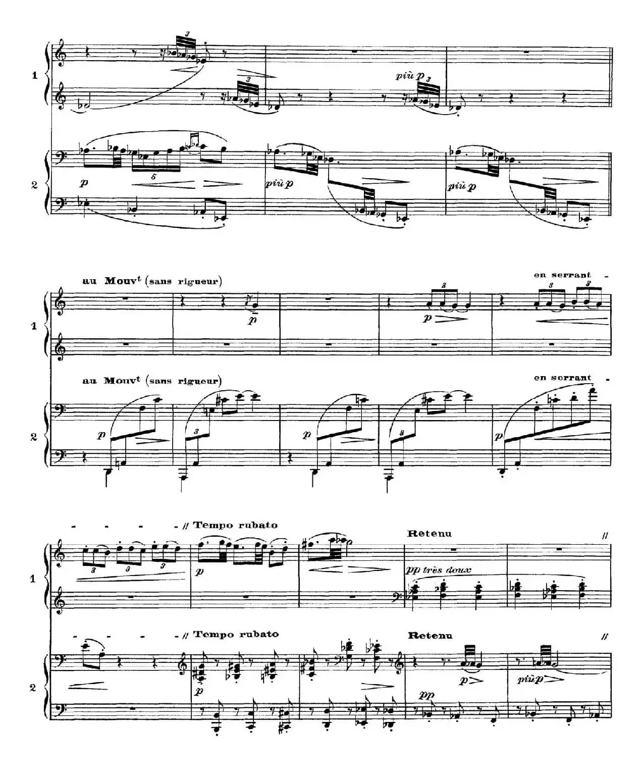 Six Epigraphes Antiques（6首古代墓志铭·四手联弹·Ⅳ）