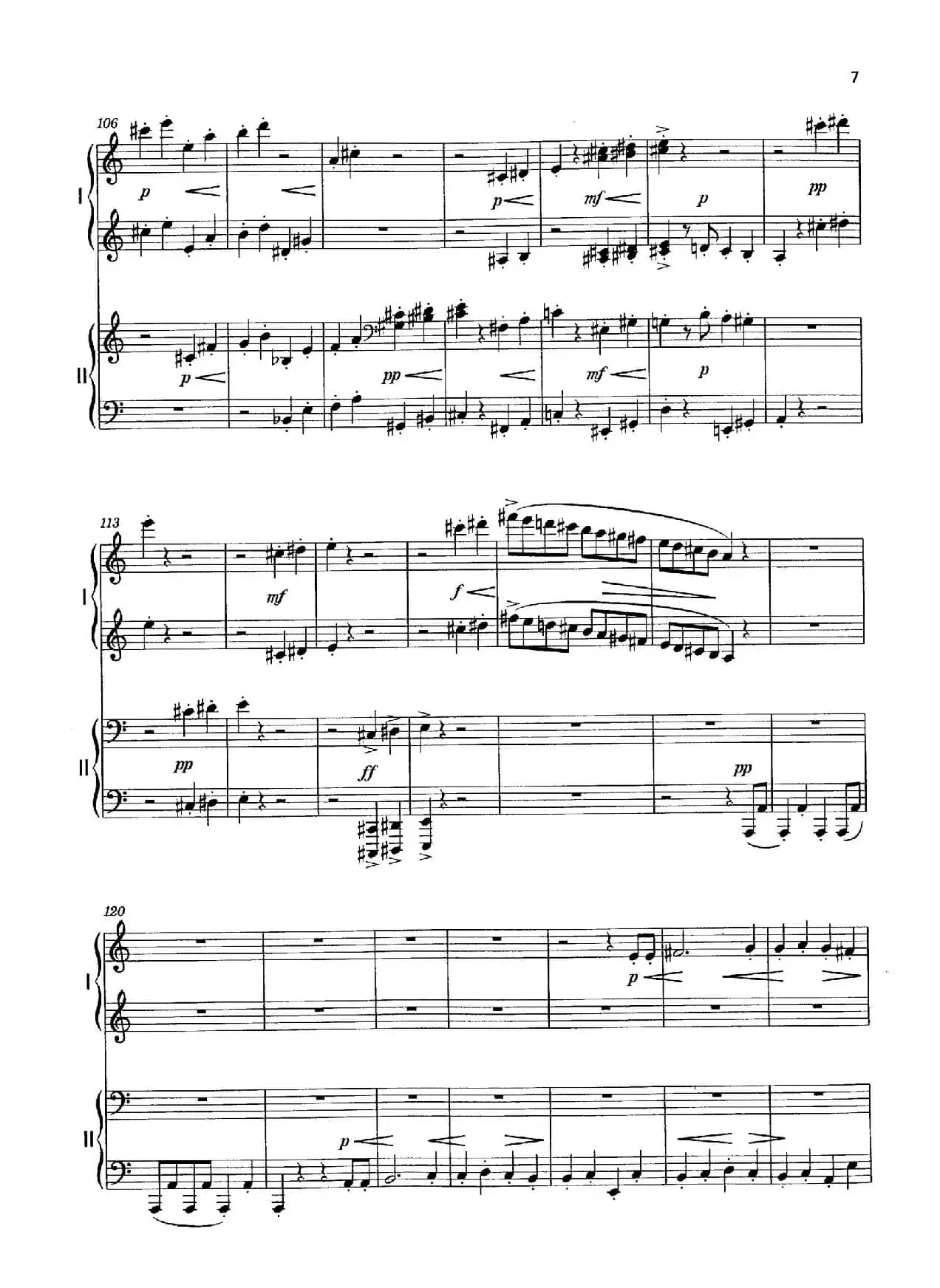 Vier Bagatellen Op.70（4首小品·Ⅰ·四手联弹）