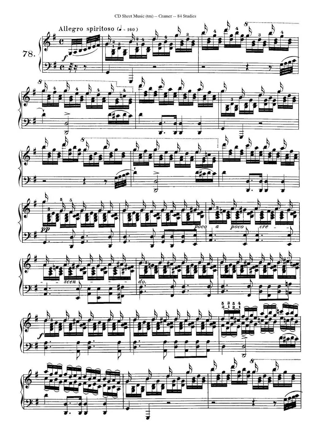 Cramer - 84 exercices（76—80）（克拉莫84首钢琴练习曲）