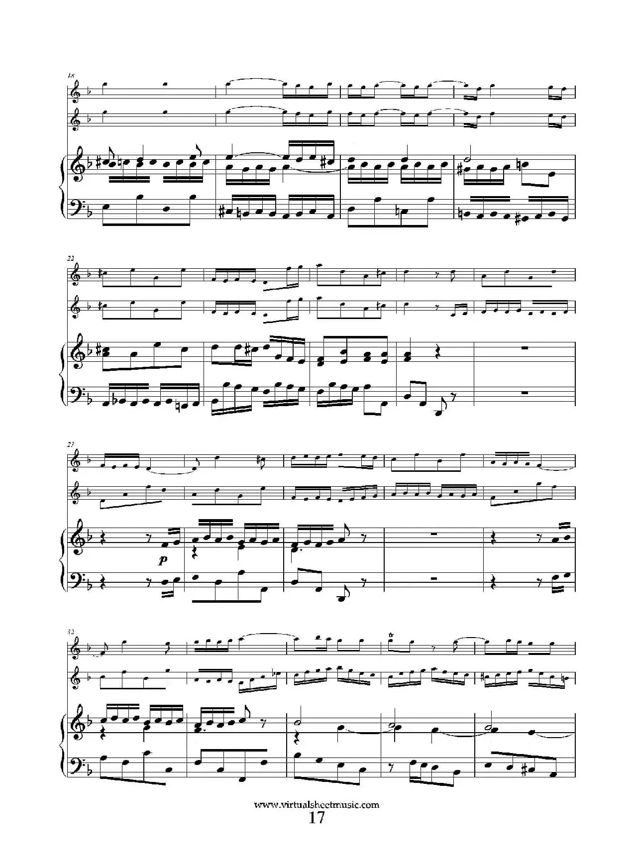 Concerto in D minor（双簧管+小提琴+钢琴伴奏）