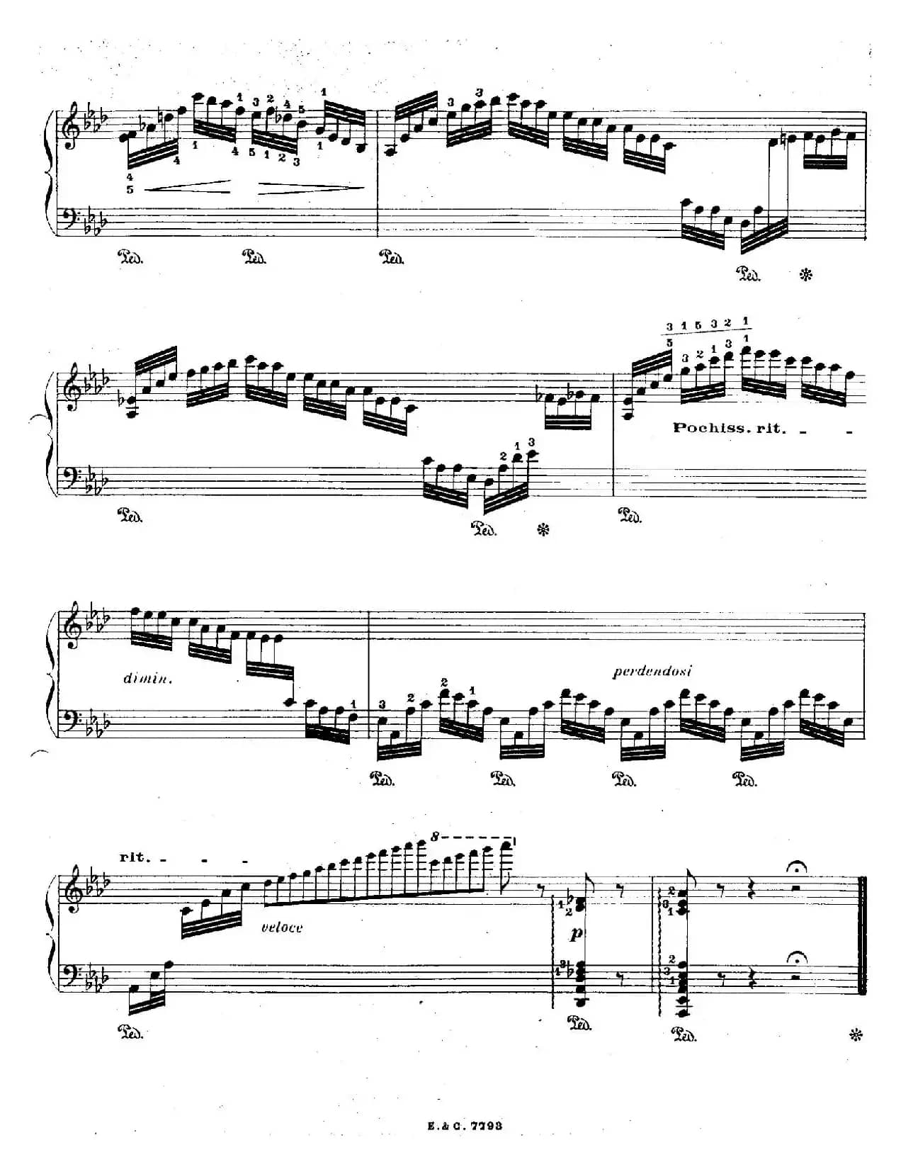 12 Etudes For The Left Hand Op.92 No.10（12首为左手而作的钢琴练习曲）