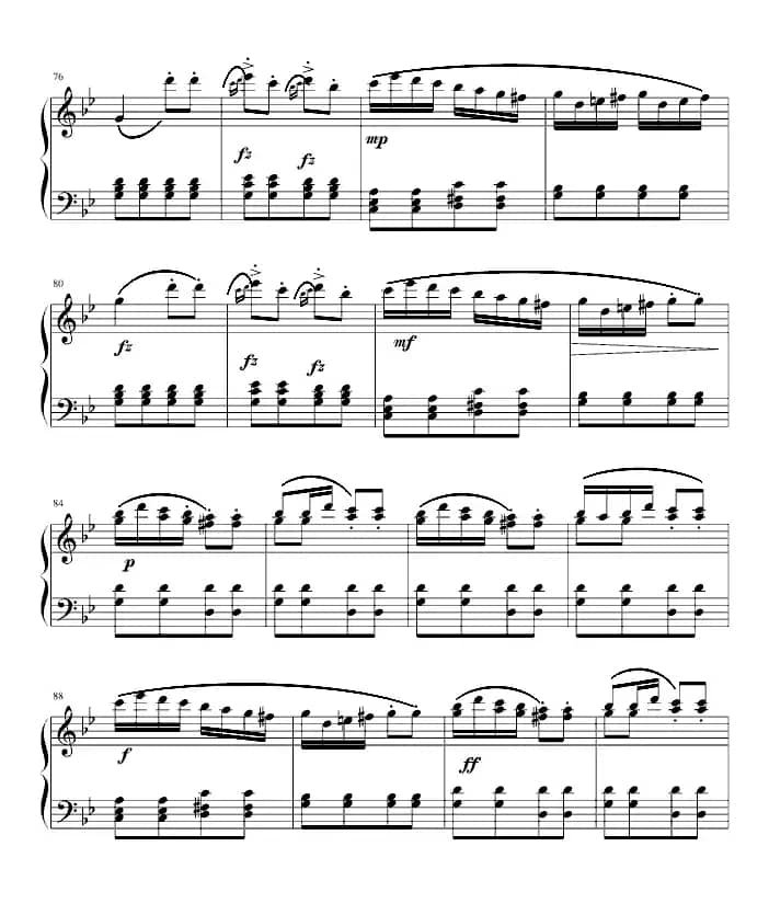 吉普赛回旋曲（全国钢琴演奏（业余）考级第六级曲目）