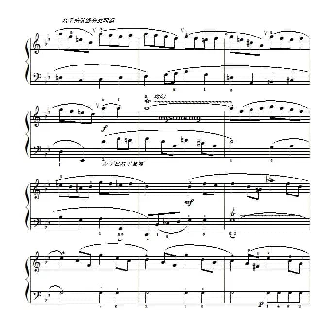 巴赫初级钢琴曲之二十：加伏特舞曲