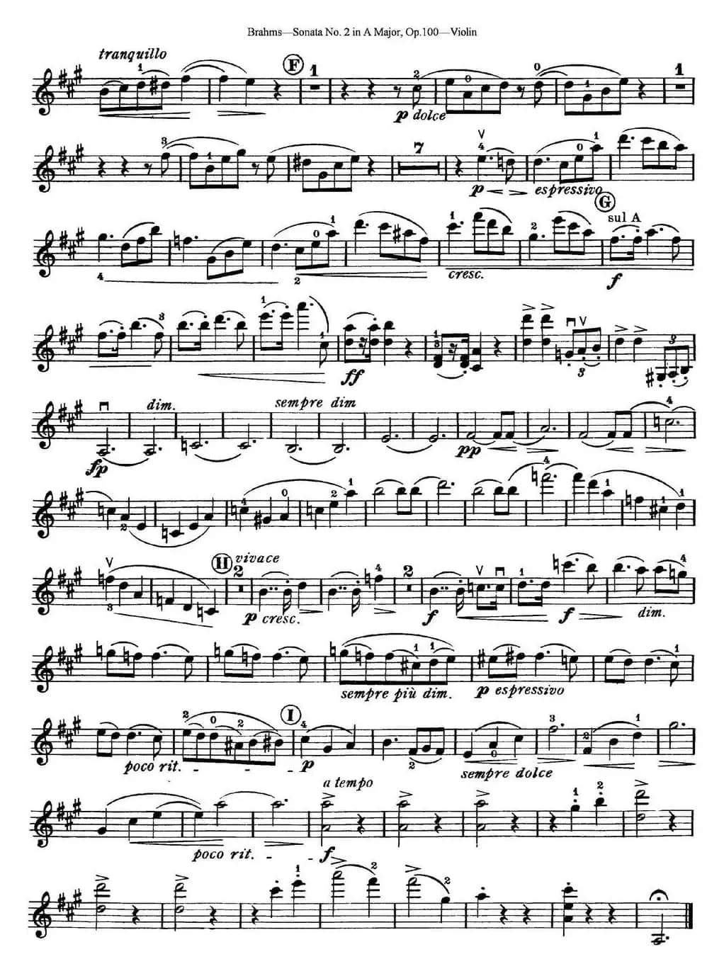 Violin Sonata No.2 in A Major Op.100