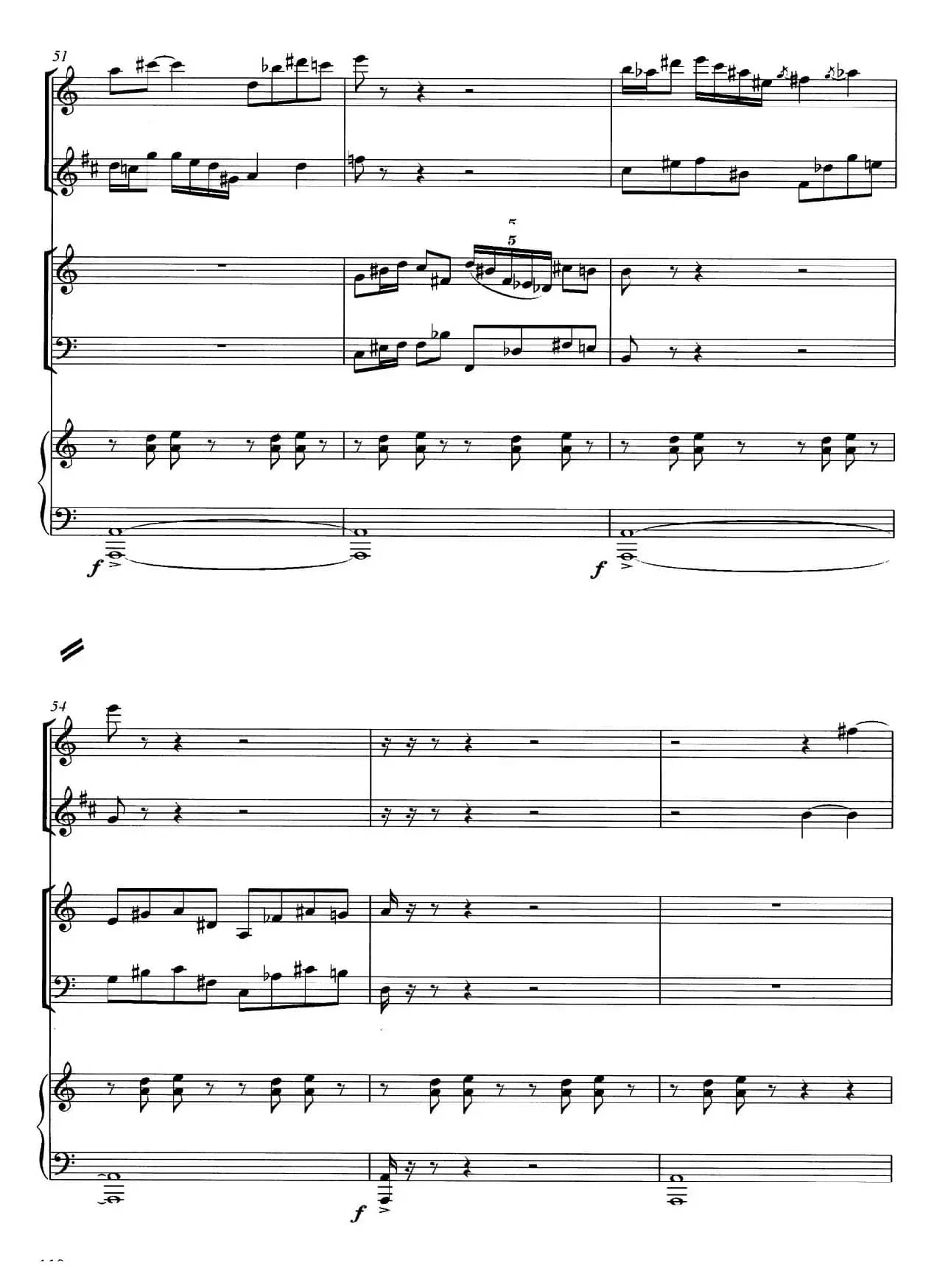 秋色（为长笛、单簧管、钢琴而作）