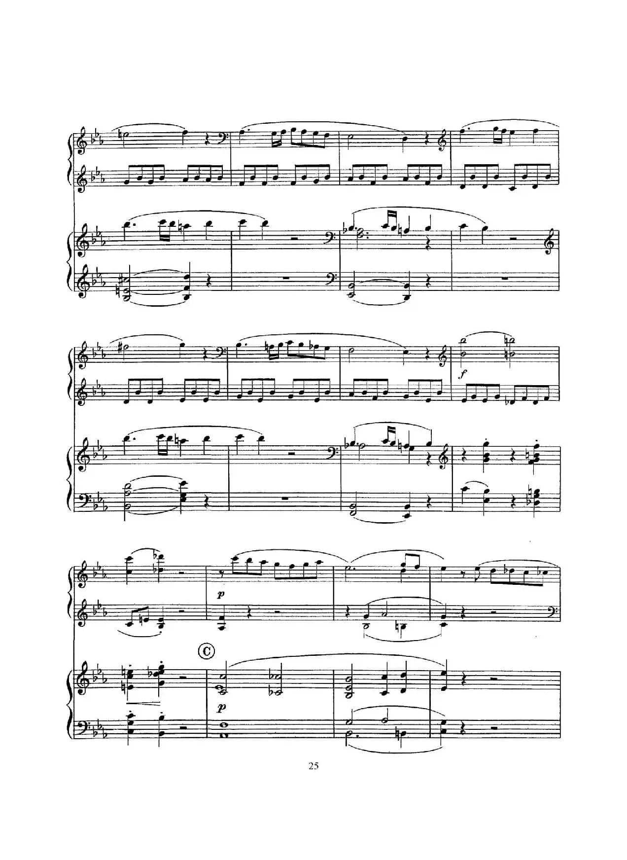 根据21首钢琴奏鸣曲改编的双钢琴版钢琴奏鸣曲四首（第二首）