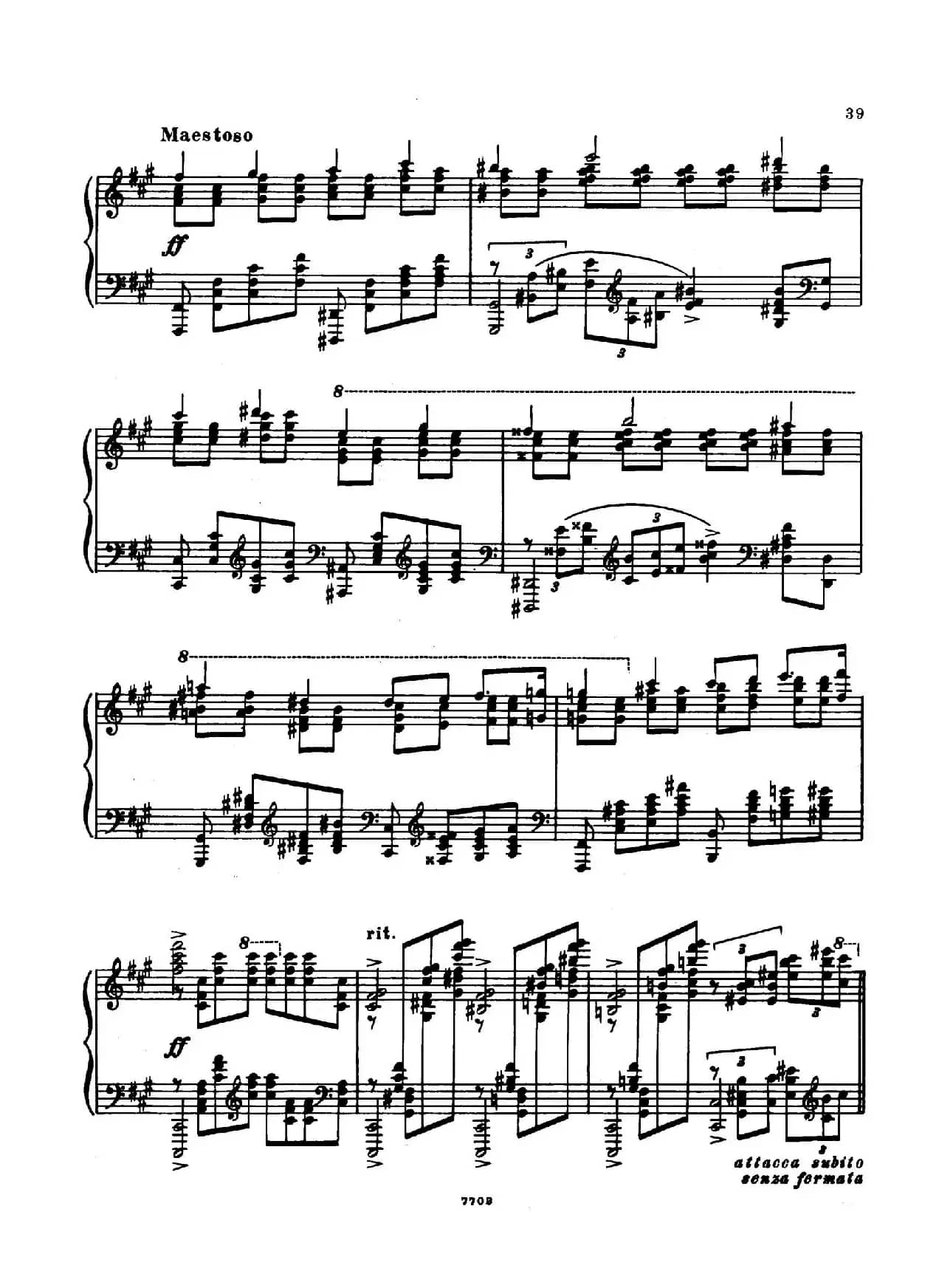 升f小调第一钢琴协奏曲 Op.1（双钢琴版）