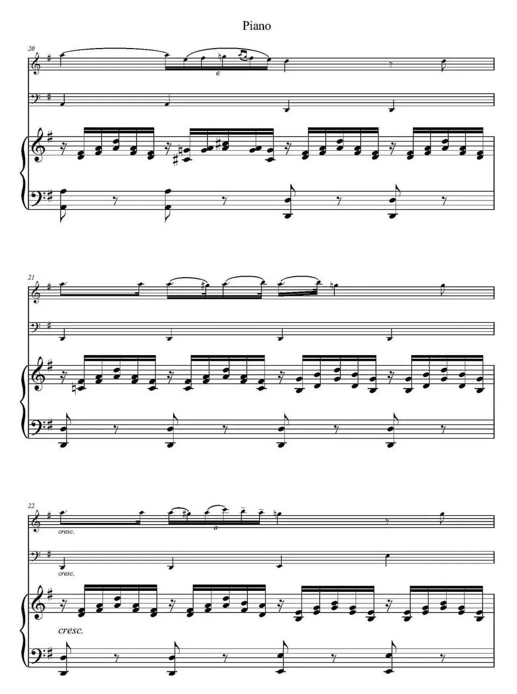 Ave Maria（小提琴+大提琴+钢琴伴奏、E.Schubert作曲版）