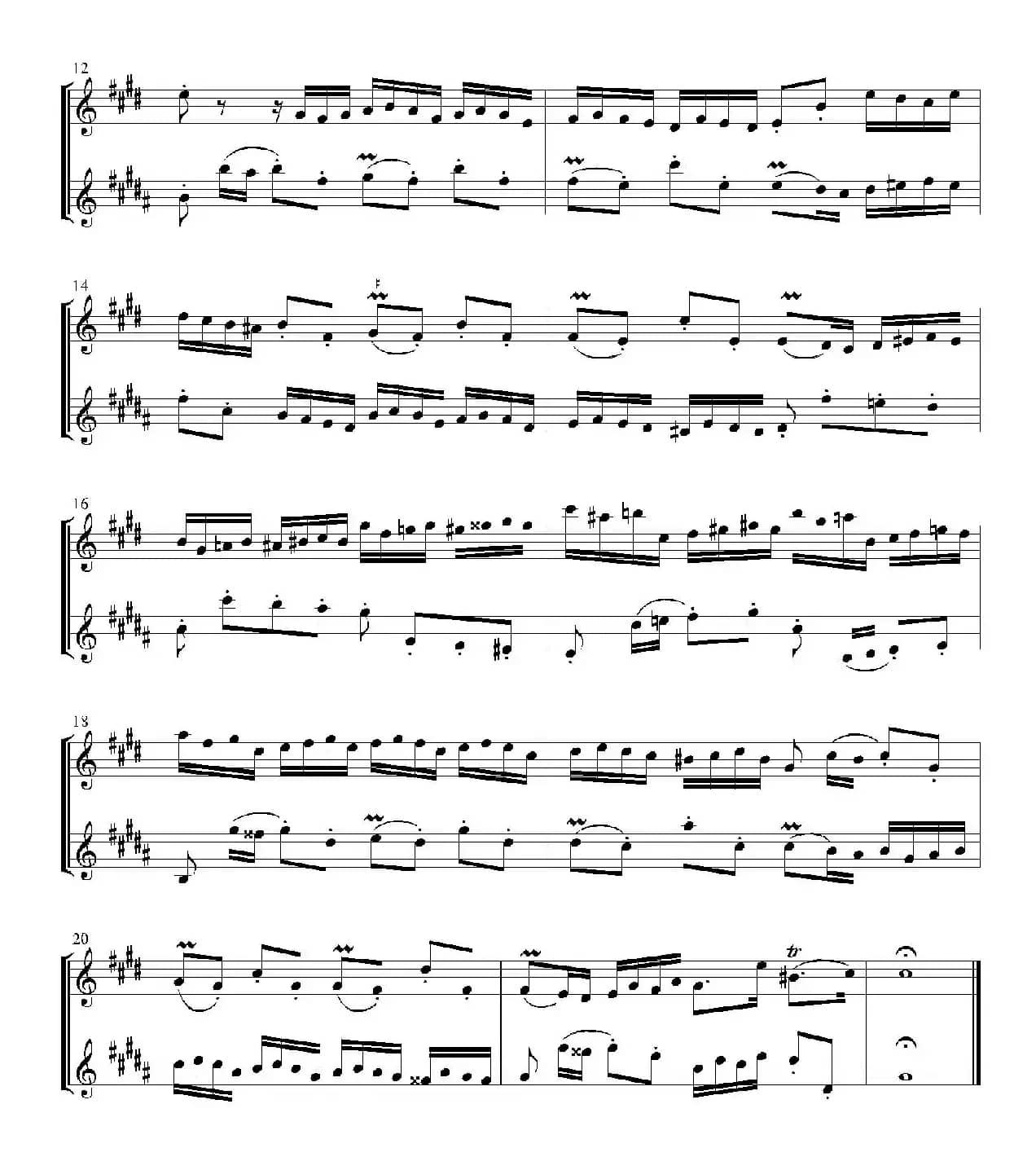 Inventions 巴赫15首创意曲（二重奏—15）