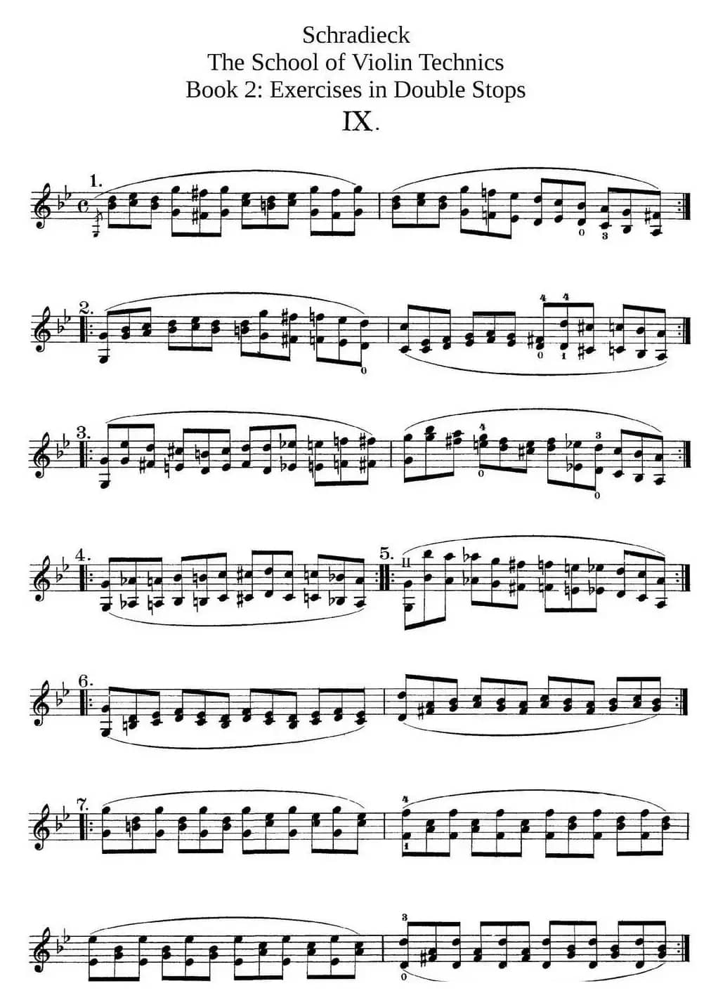史拉迪克小提琴技术练习 第2册（Ⅸ）