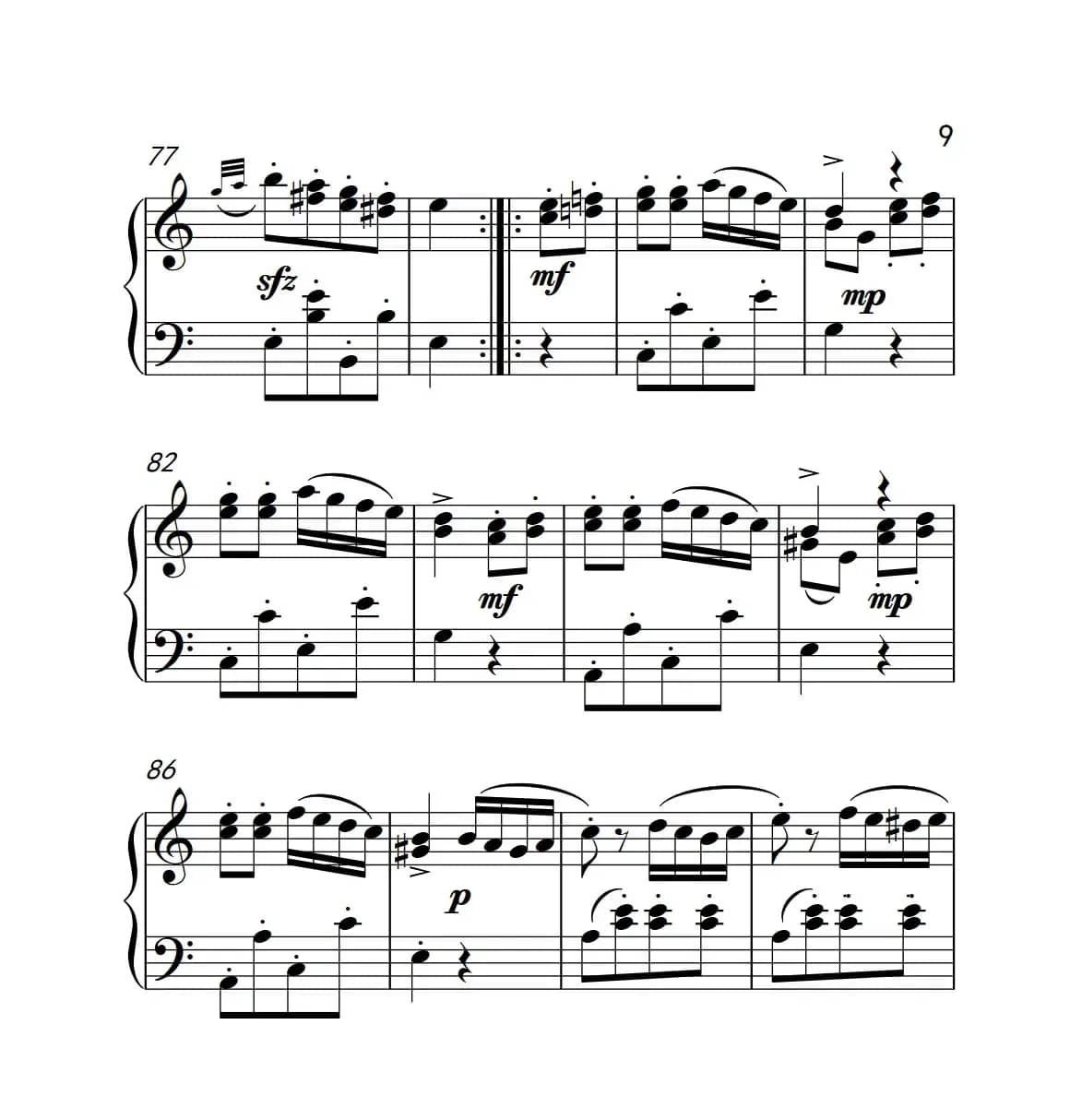 A大调钢琴奏鸣曲（土耳其风格的回旋曲）