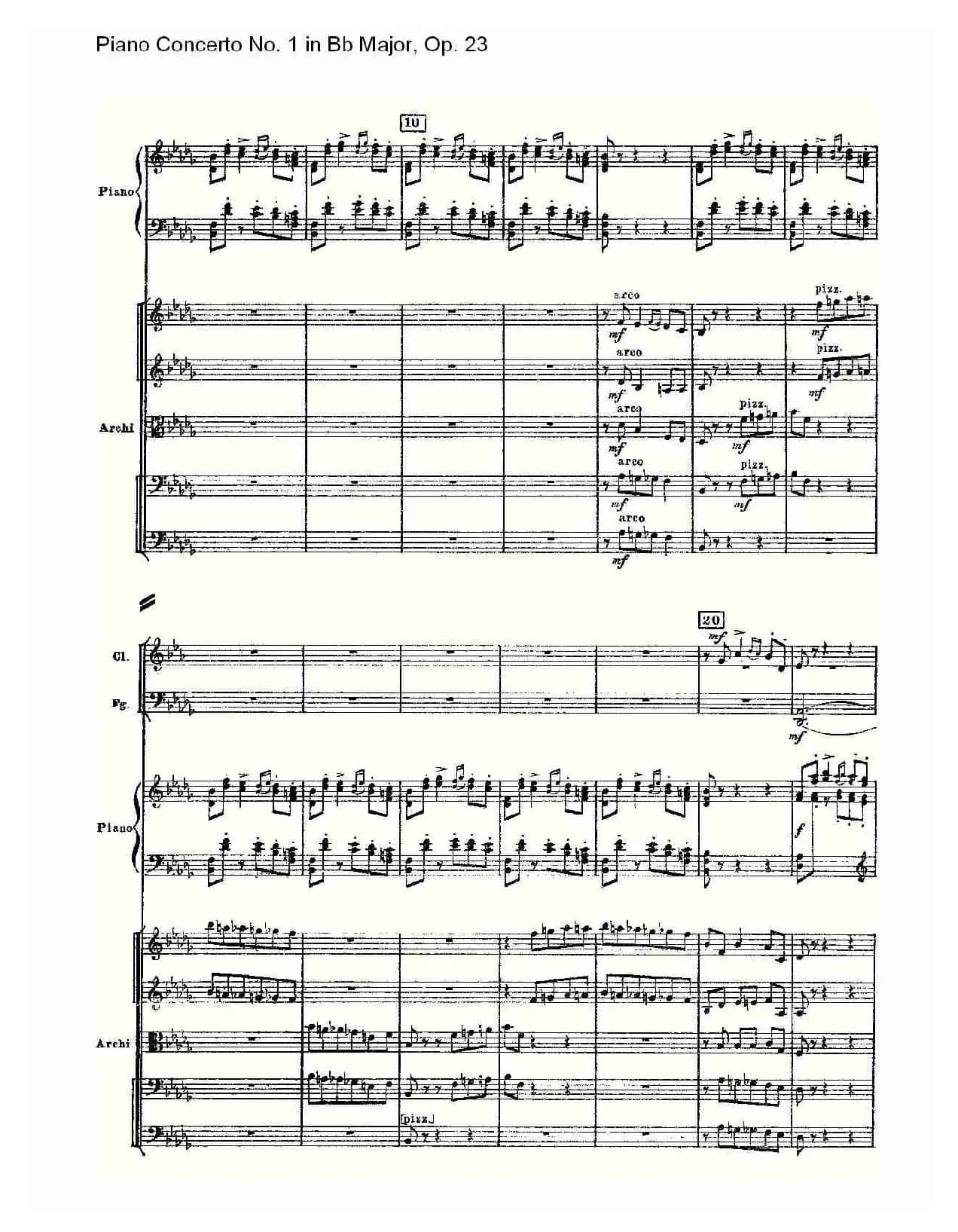 Bb大调第一钢琴协奏曲,Op.23第三乐章（一）