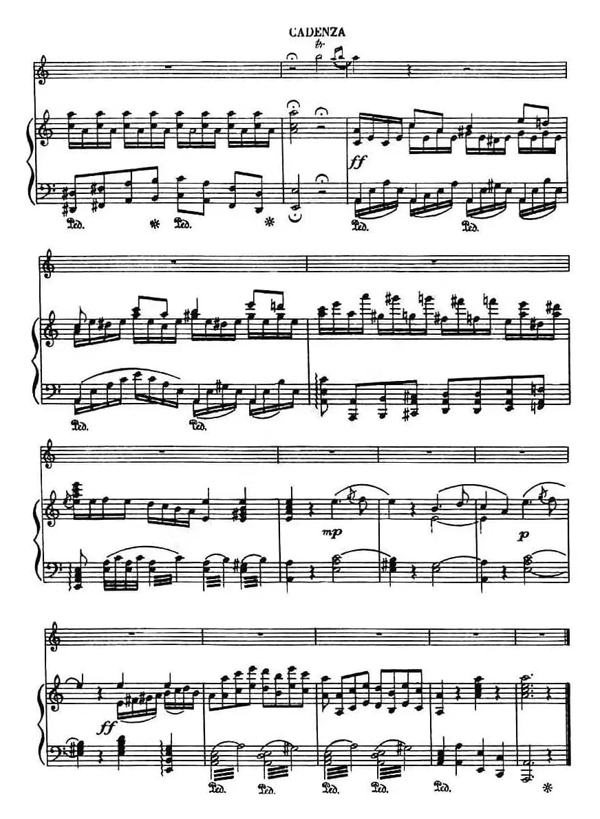 第二十二协奏曲（a小调、小提琴+钢琴伴奏）