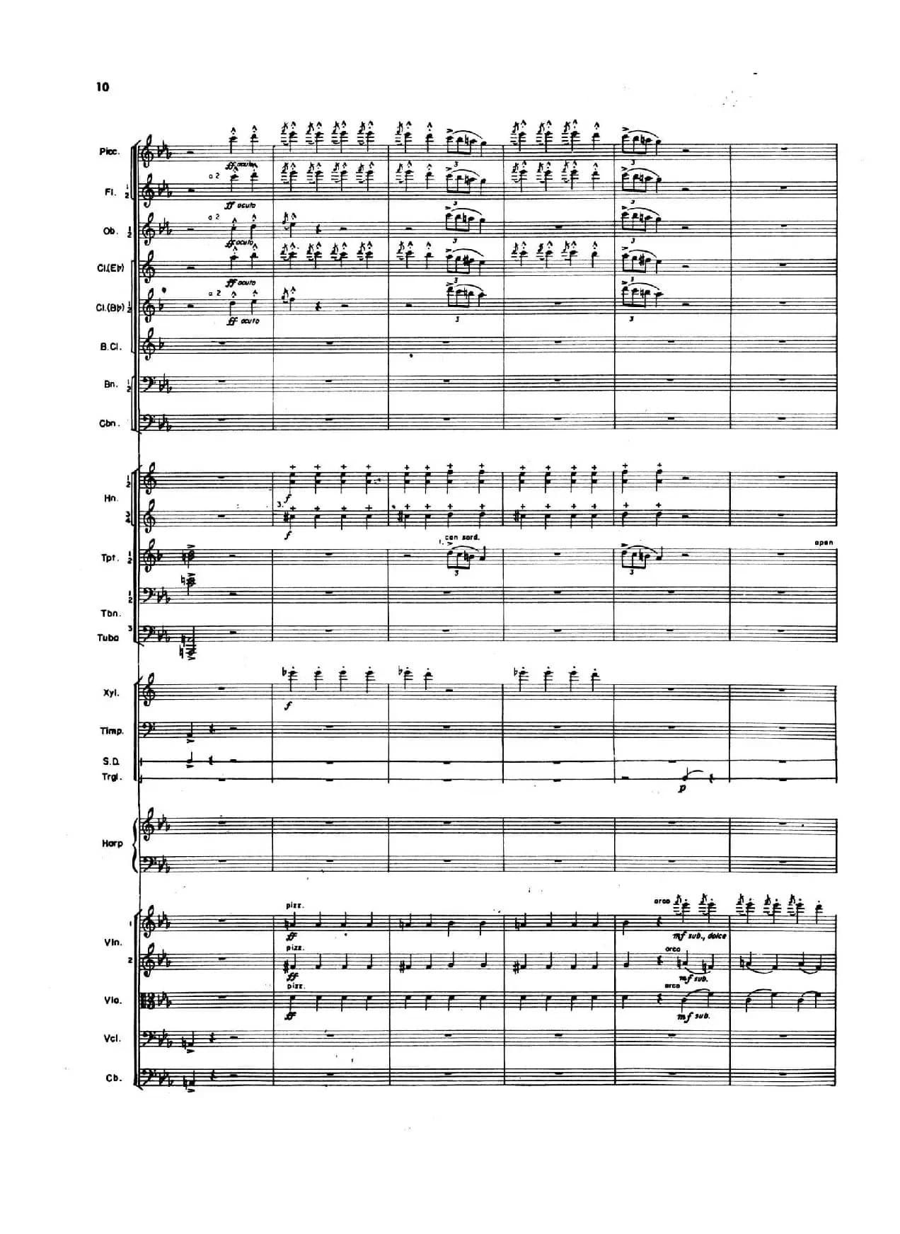 OVERTURE TO CANDIDE（《坎迪德》序曲）（交响乐总谱）